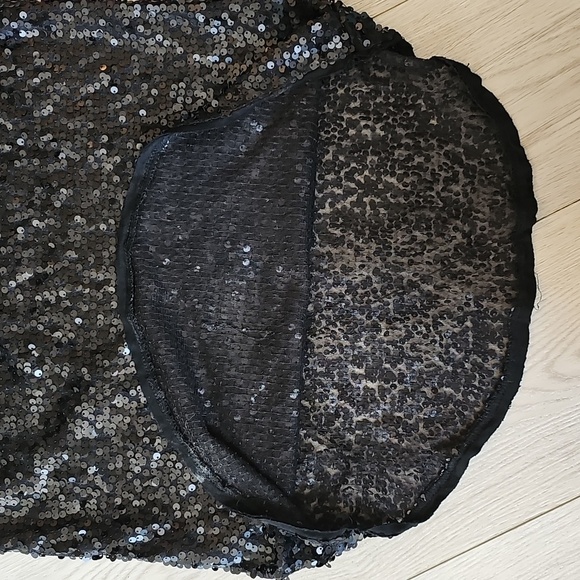 Talula Black Sequin Tank, XS - Picture 7 of 16